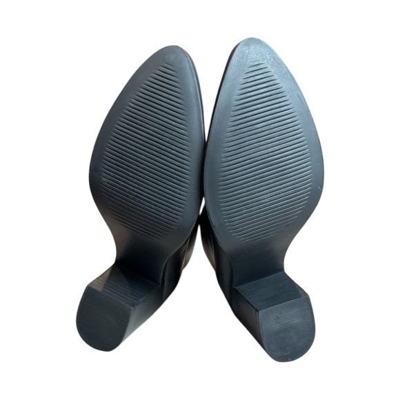 Nisolo Dari Black Leather Commuter Ankle Boots With Back Gold Zipper Size 6.5 - Picture 9 of 11